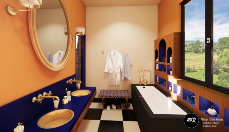 Aménagement de la salle de bain de la suite parentale