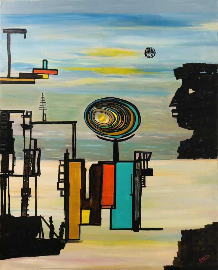 Tableau "Exlorer" de l'artiste ESENJ