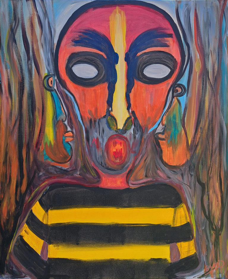 Tableau "Burn Out" de l'artiste ESENJ